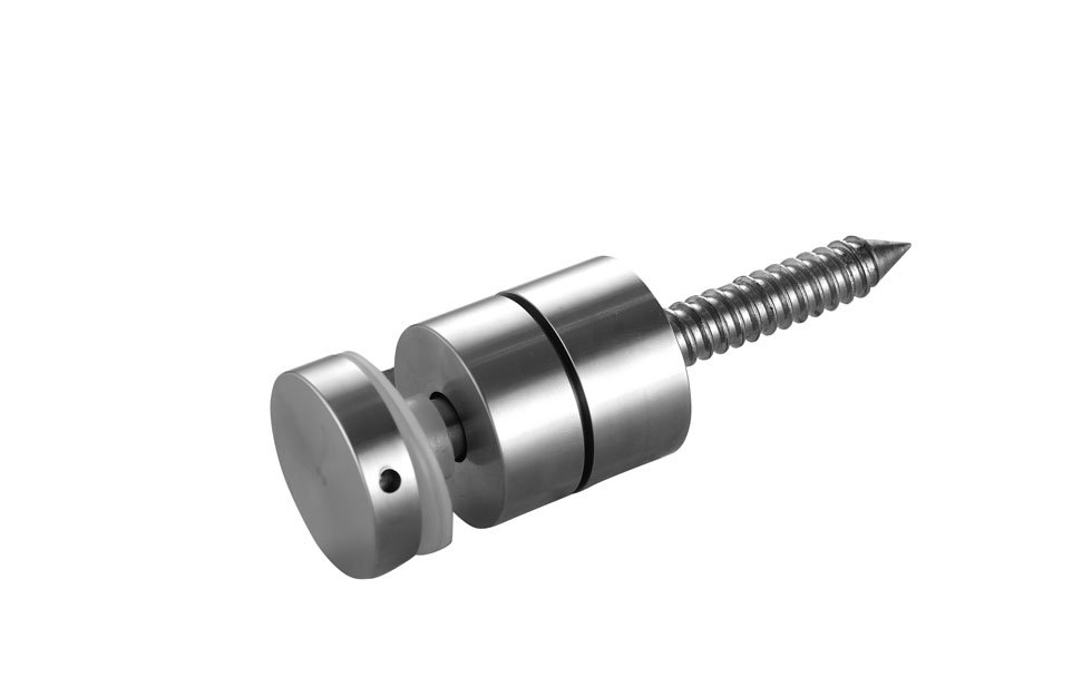 Stainless steel glass clip for handrail