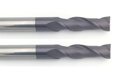 TiAlN Coated 2 Flute Extra Long Carbide End Mills For Steel