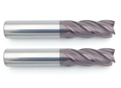 4 Flute AlTiN Coated Carbide Square End Mills For 45/55HRC