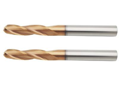 3 Flute Solid Carbide Spherical End Mill Cutters With TiSiN Coated