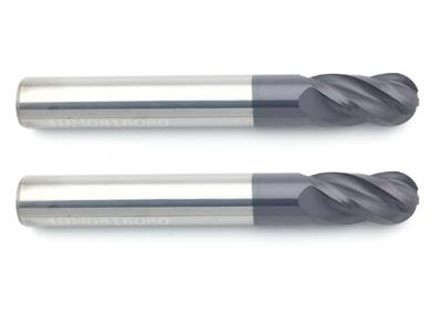 4BNM 4 Flute Carbide Ball Nose End Mills For Finish Milling