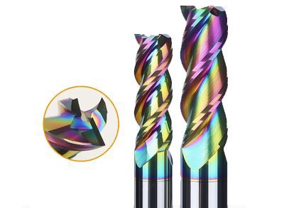 DLC Coating Aluminum Carbide Cutters For 60HRC