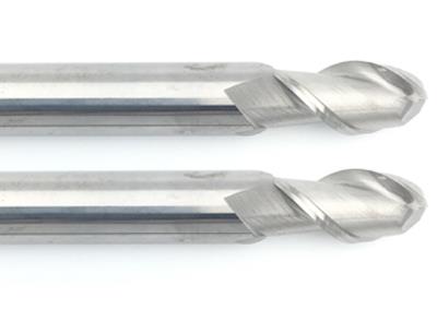 2 Flute Uncoated Carbide Aluminum Ball End Mills