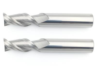 2 Flute Helix 45 Degree Cabide End Mills For Aluminum