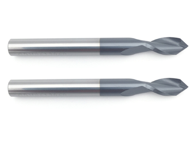 2 Flute AlTiN Coated 90 Degree Solid Carbide Drill Mills