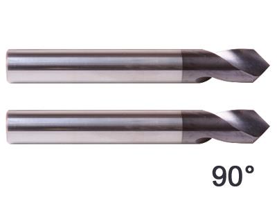 Solid Carbide Spot Drills With Tip Angle 90 Degree