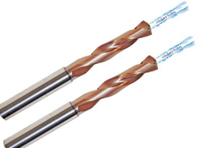 TiAlN Coated Solid Carbide Drills With Through Coolant