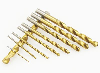 TiN Coated HSS Straight Shank Twisted Drill Bits